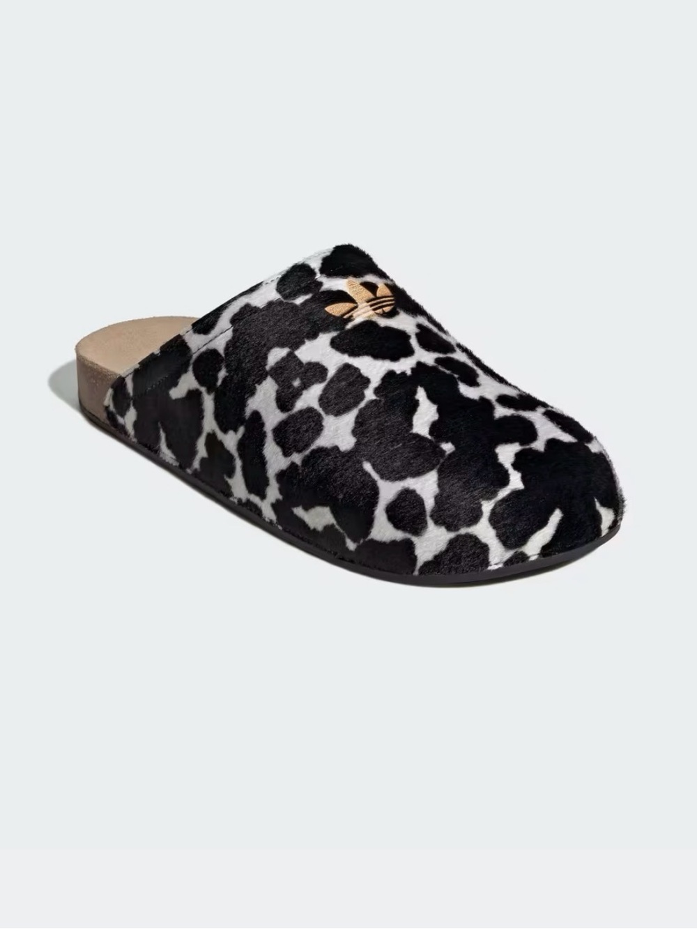 Adidas Adimule Slides
Black and White Cow Print